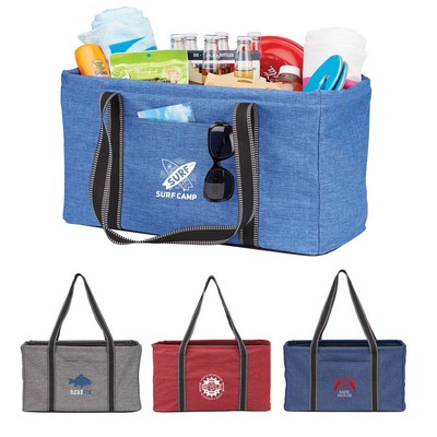 Ultimate Utility Tote Bag- Shopping-Grocery-Organizer, (Heather-4 Colors)